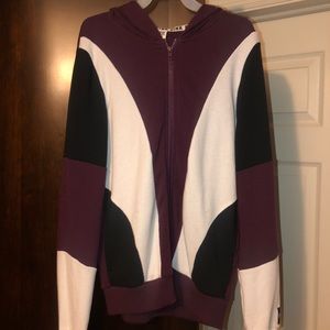 zip-up sweatshirt
